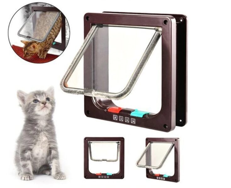 Picture of Cat Door, Cat Door Cat Flap 4 Way Locking - Large