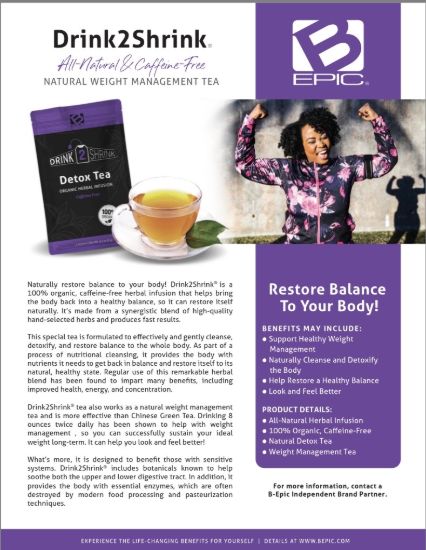 Picture of Drink2Shrink tea 1 pouch Purple