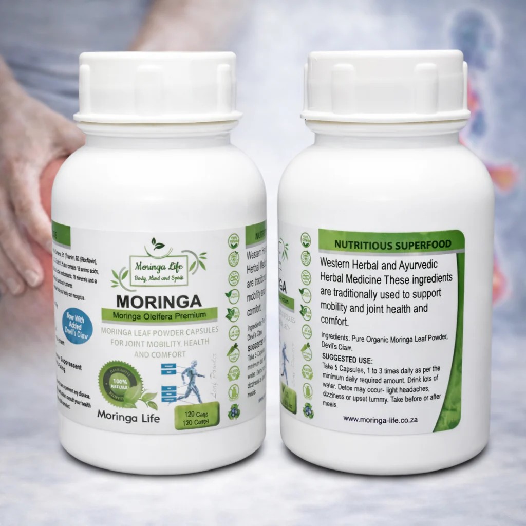 Picture of Moringa Capsules x 120 with Added Devil’s Claw – Natural Joint & Inflammation Relief
