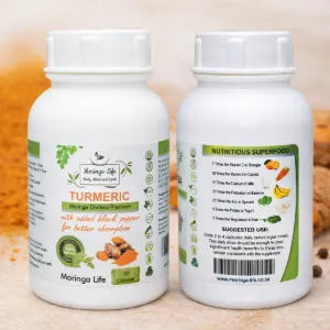 Picture of Turmeric Capsules with Black Pepper x 120 – Anti-Inflammatory & Joint Support