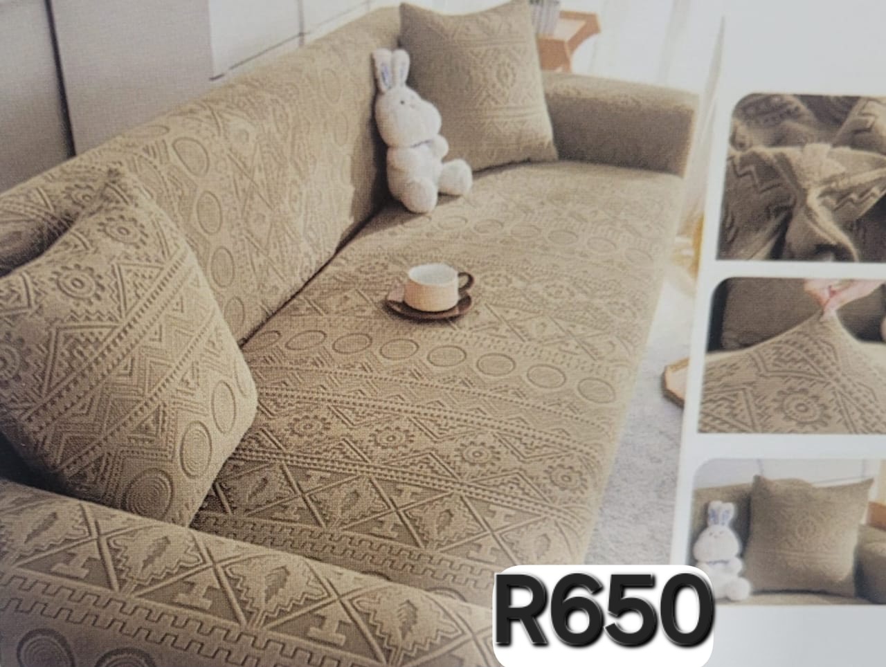 Picture of Caption: 🛋️ Stylish Sofa Covers – Protect & Upgrade Your Couch!